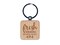 Fresh Herbs Picked Daily Engraved Wood Square Keychain Tag Charm